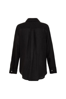 Long Sleeve Button Down Shirt | Black