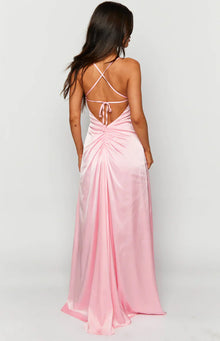 Blaise Satin Maxi Dress | Pink