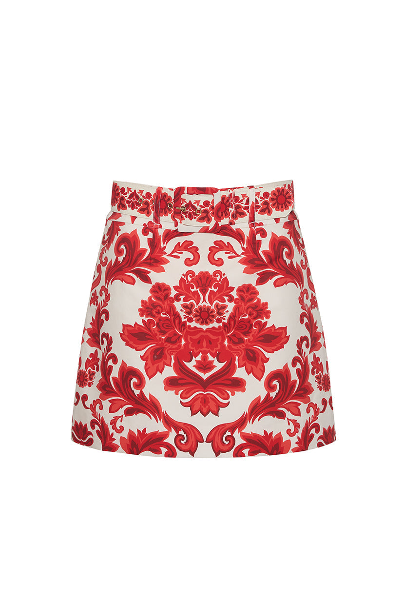 Blaze Mini Skirt | Fiore Red
