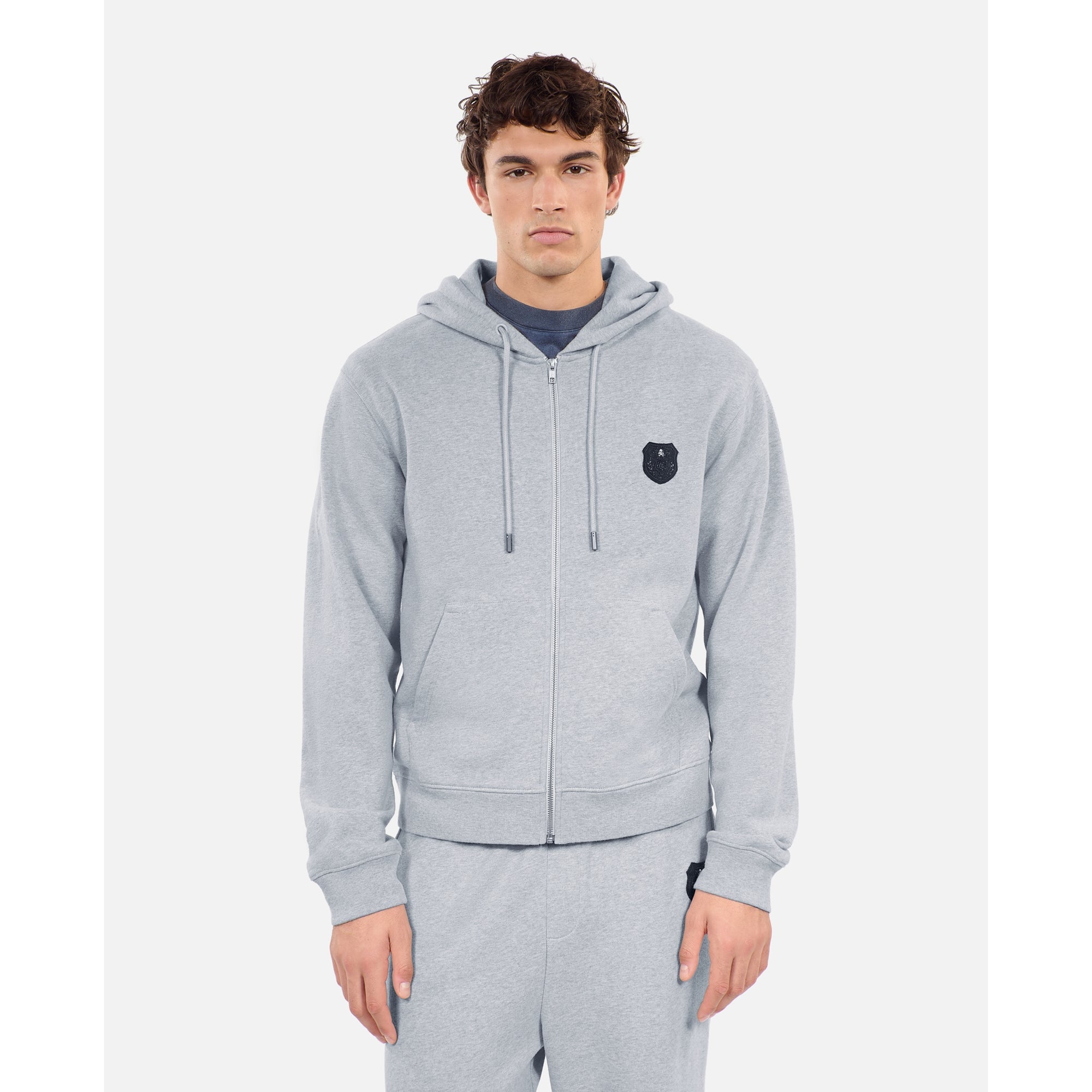 Blazon Hoodie | Men | Grey Melange