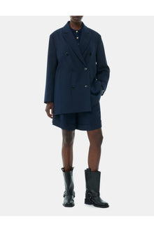 Blue Light Oversized Blazer | Sky Captain