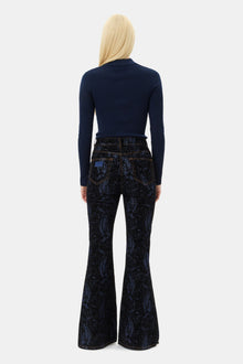 Blue Snake Goddi Jeans | Indigo