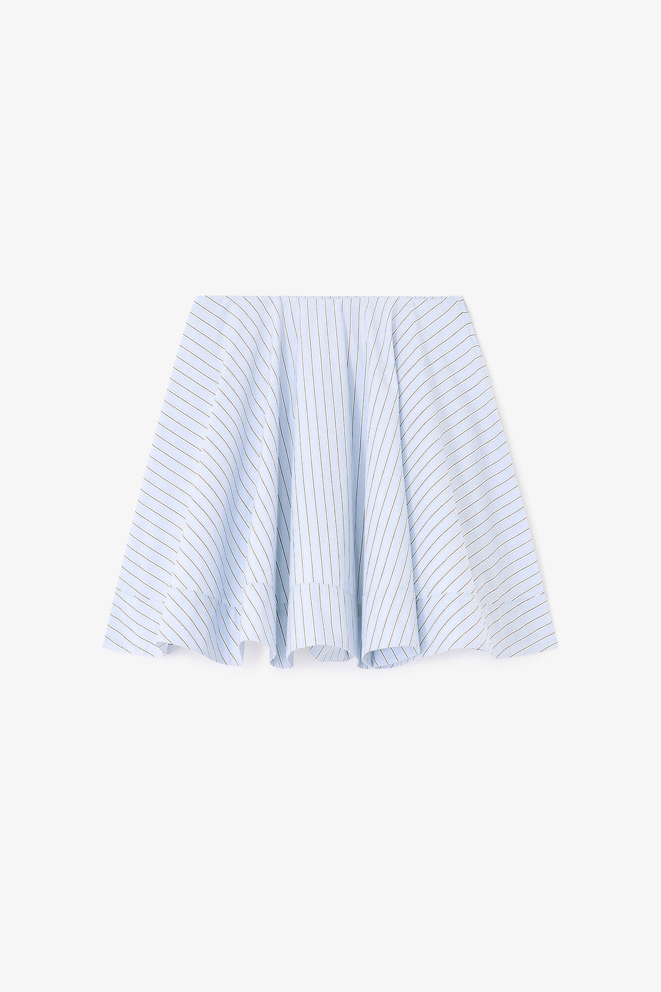 Blue Stripe Mini Circle Skirt | Lavender Lustre