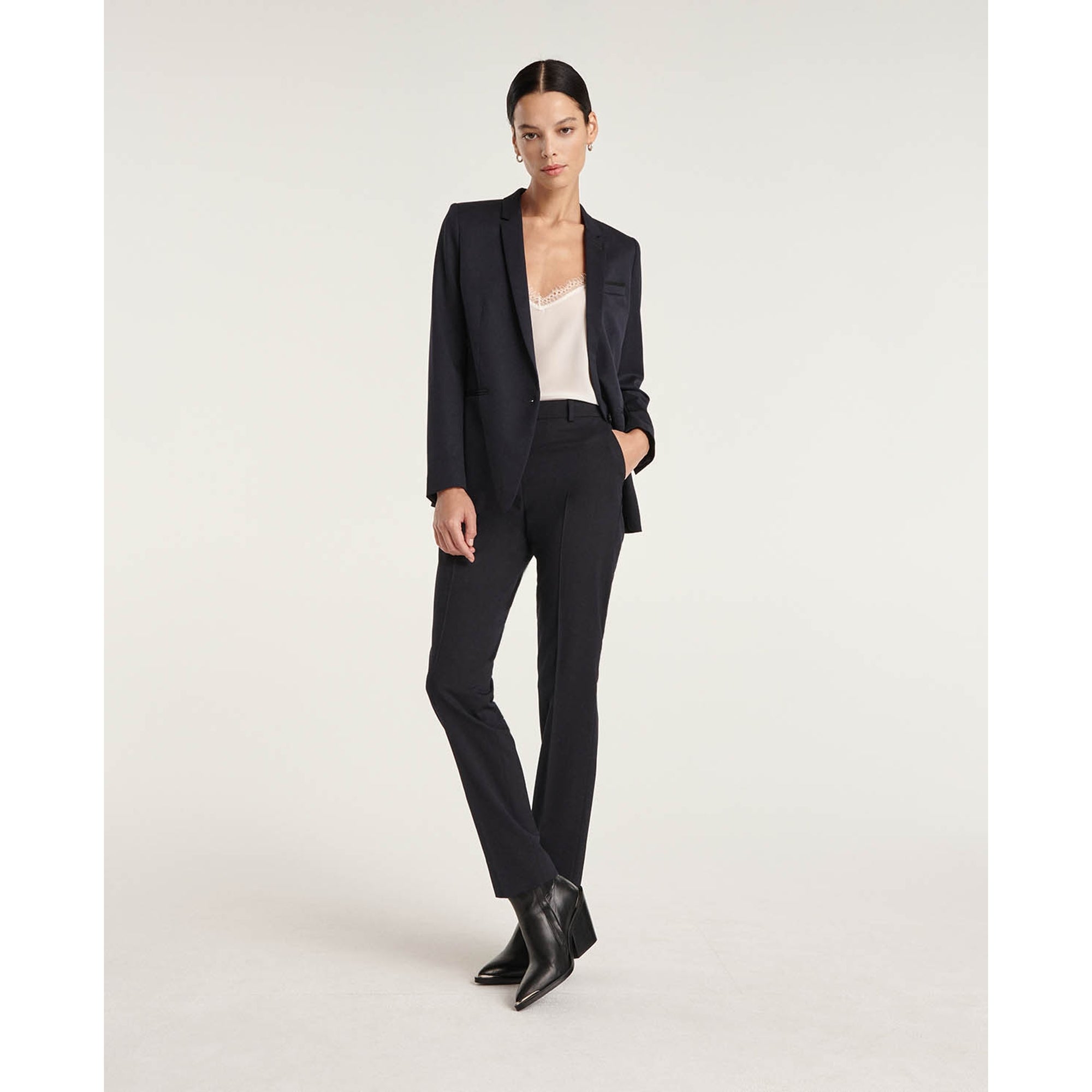 Blue Suit Pants In Wool | Women | Dark Navy