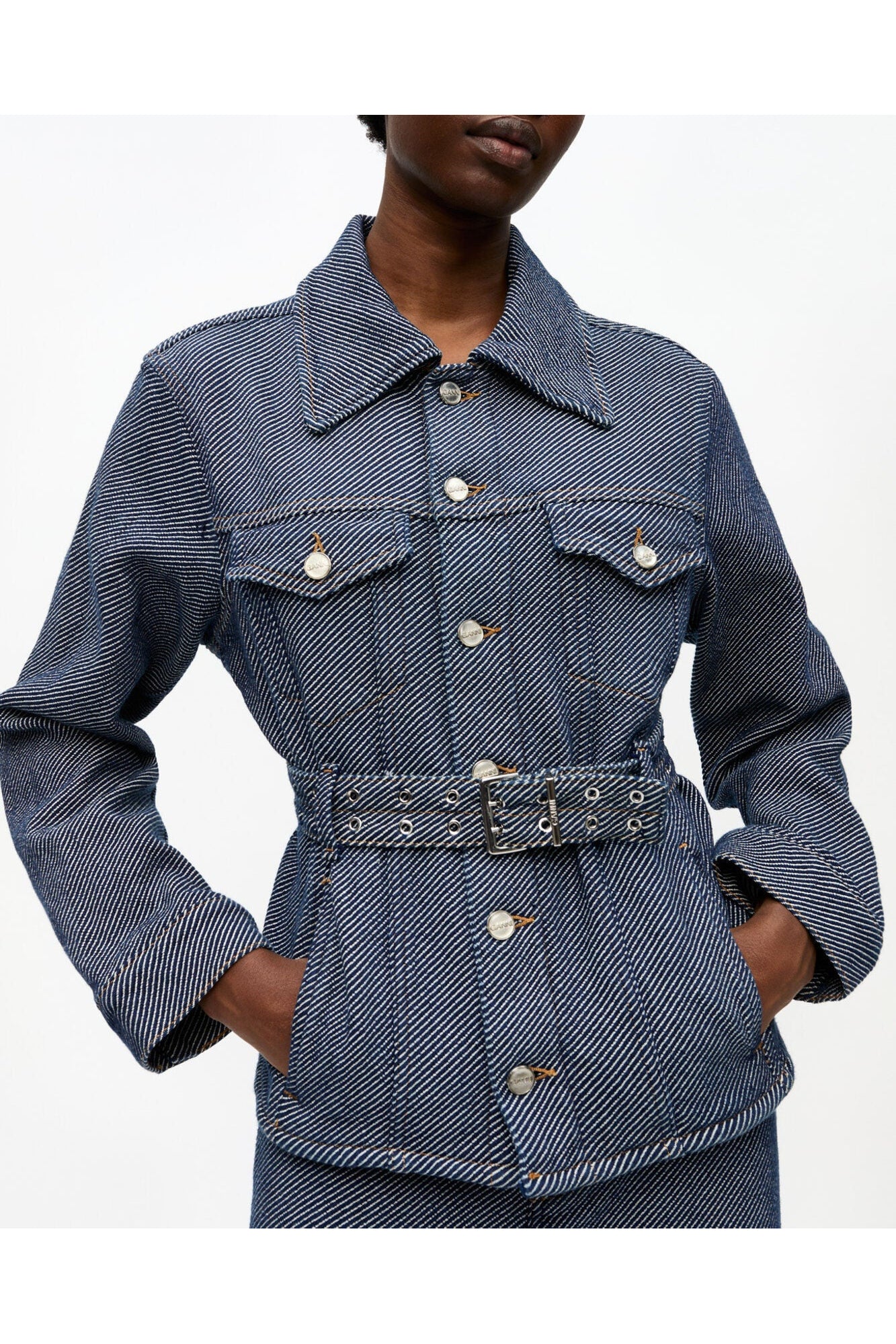 Blue Twill Denim Jacket | Rinse