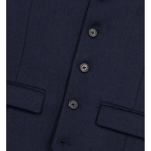 Blue Wool Blend Waistcoat | Men | Dark Navy