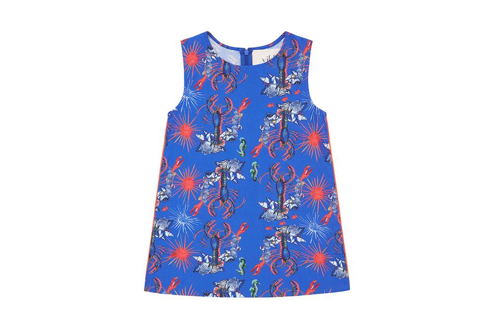 Girls | Organic Cotton Woven Dress | Vild Lab No. 8 - Rare Living Lobsters