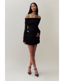 Blume Mini Skirt | Black