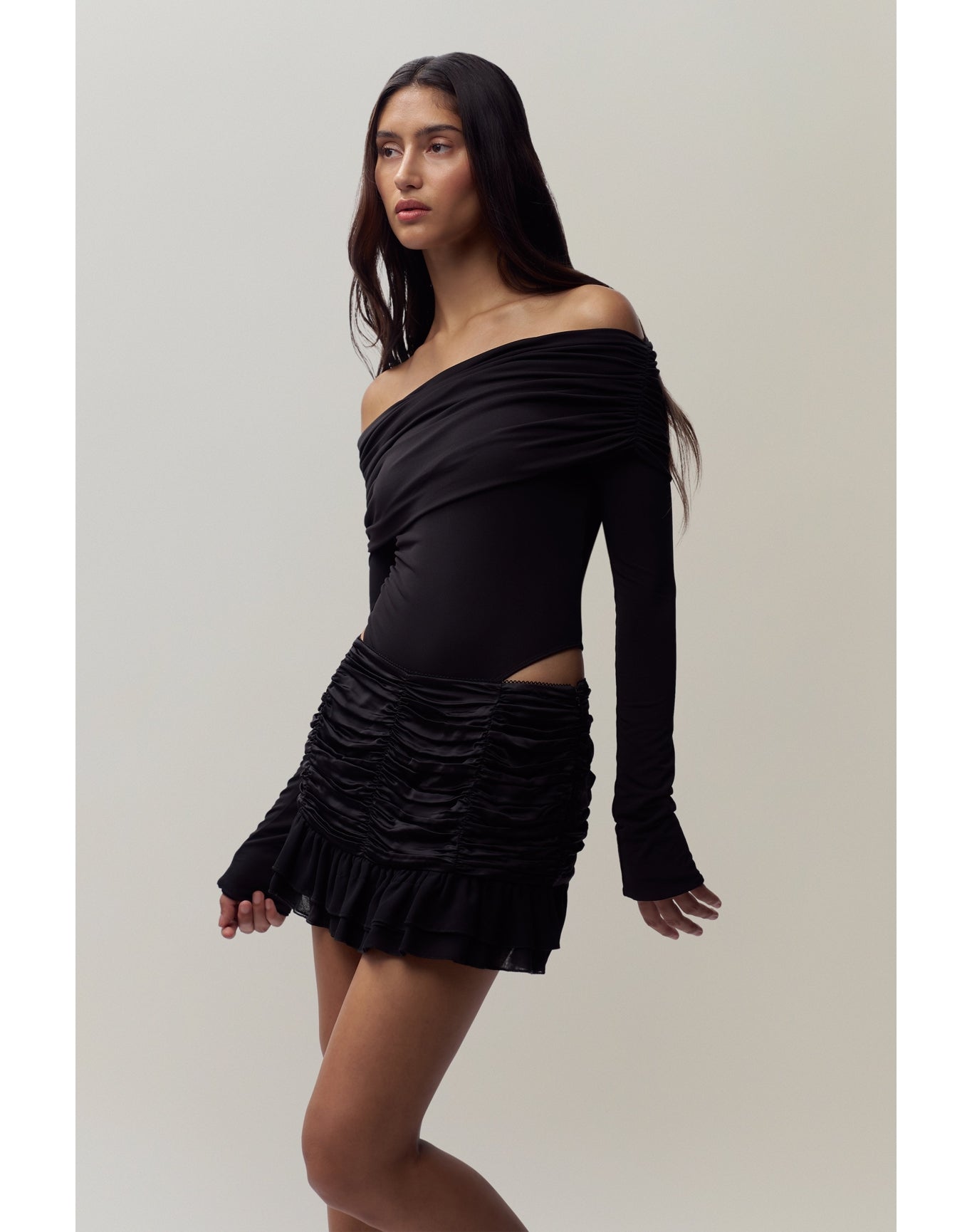 Blume Mini Skirt | Black
