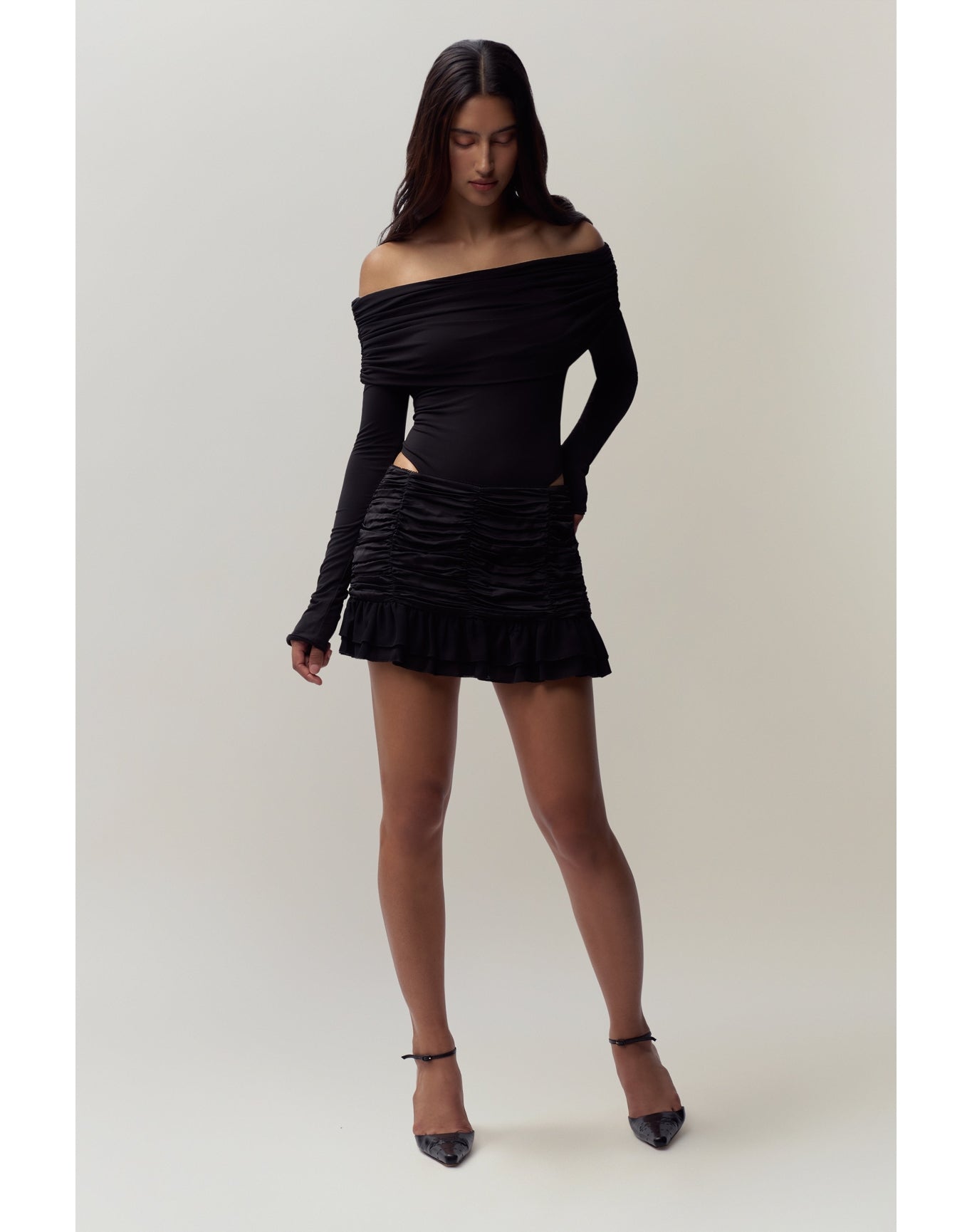 Blume Mini Skirt | Black