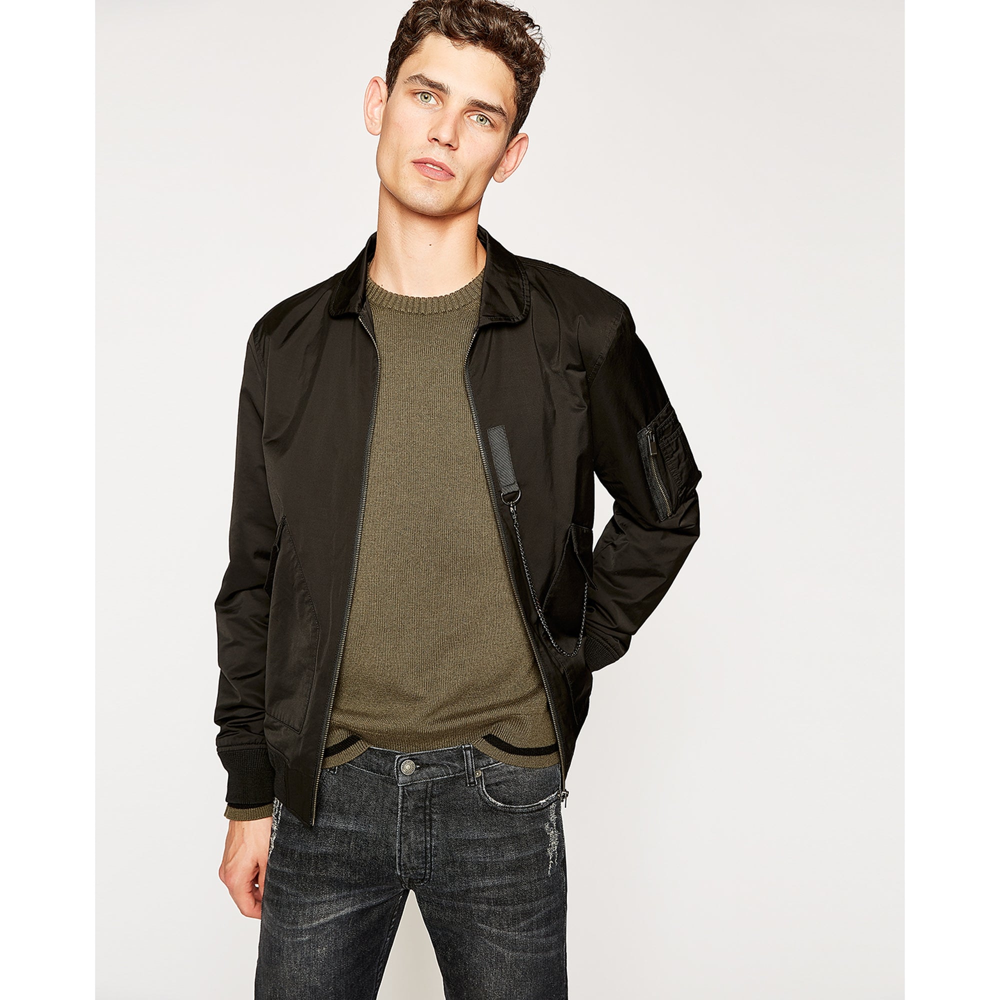 Bomber Jacket | Men | Black