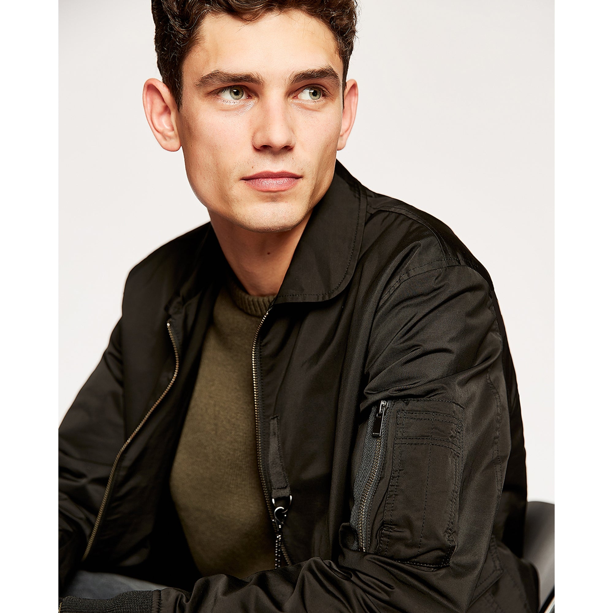 Bomber Jacket | Men | Black