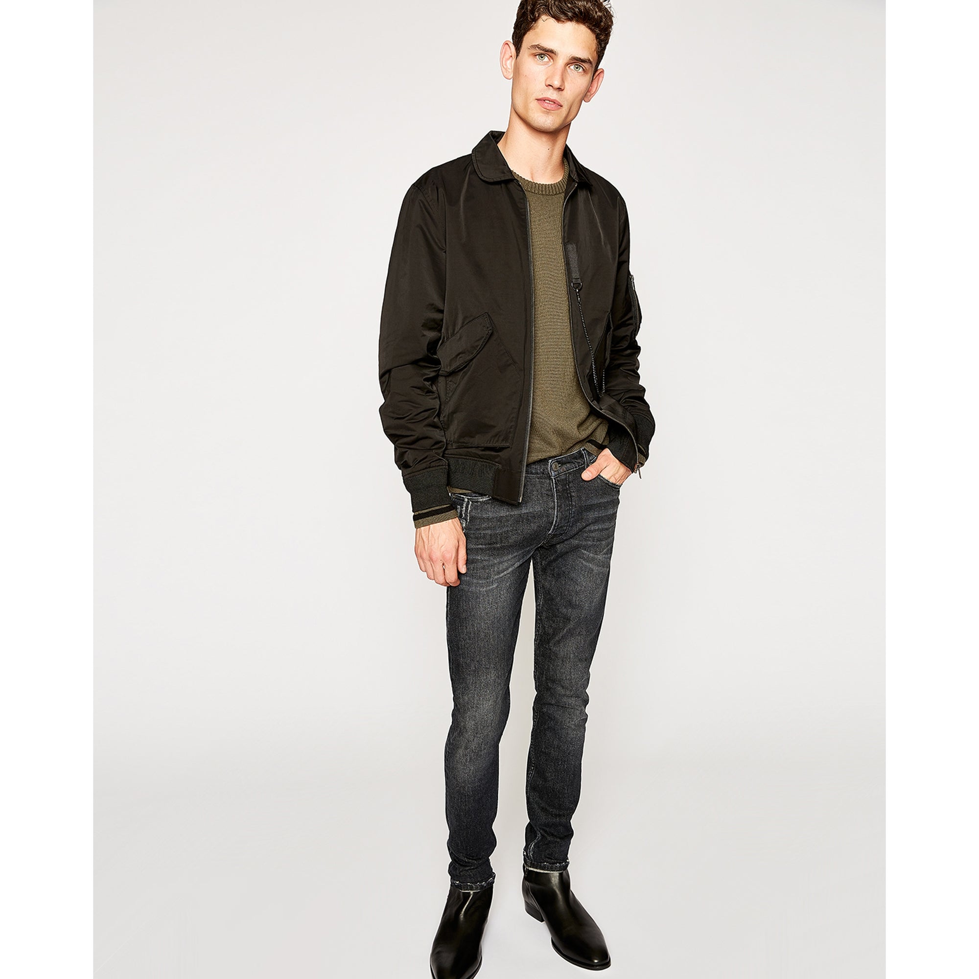 Bomber Jacket | Men | Black