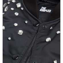 Bomber Jacket With Rhinestones | Women | Black