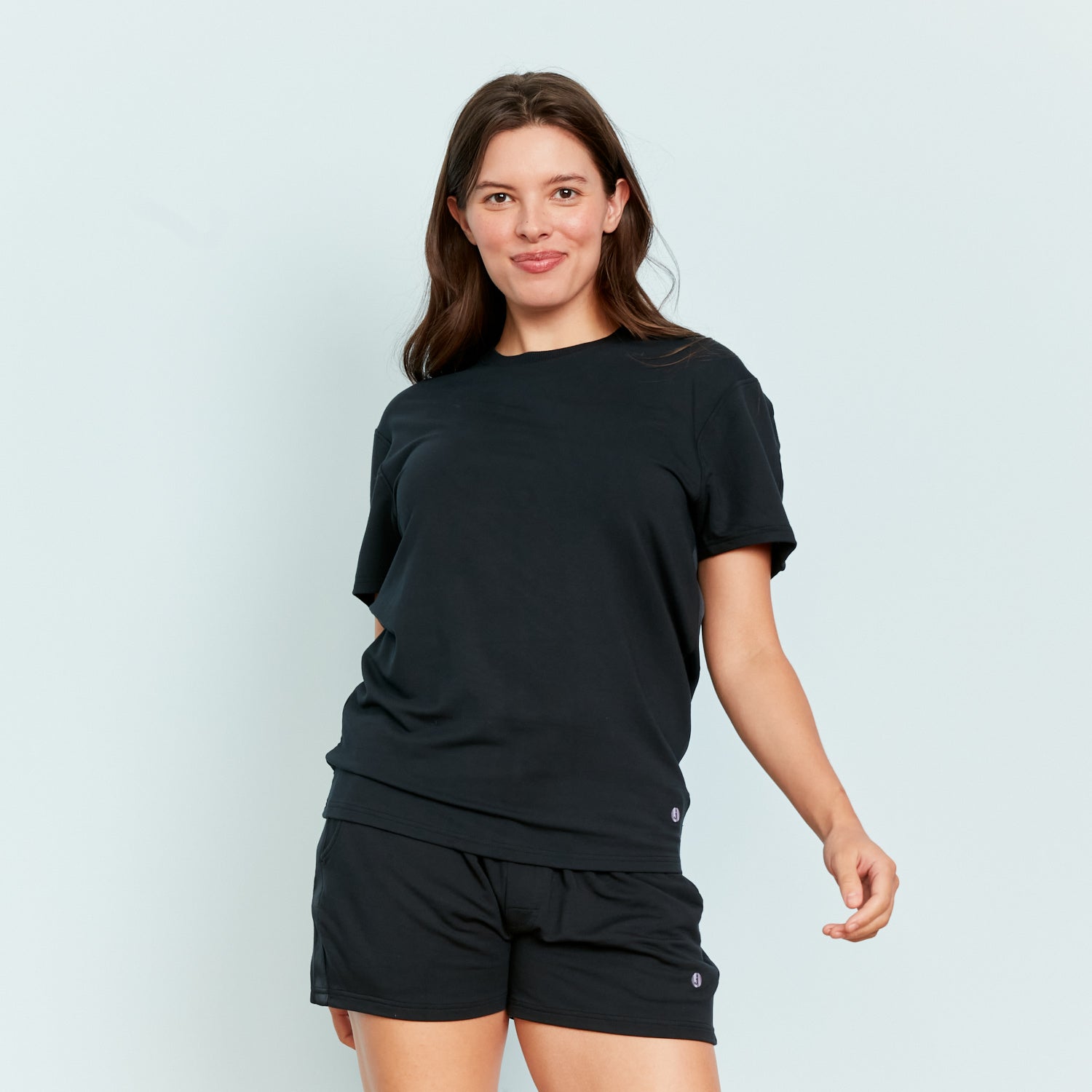 Heavyweight Modal French Terry Lounge Tee | Black