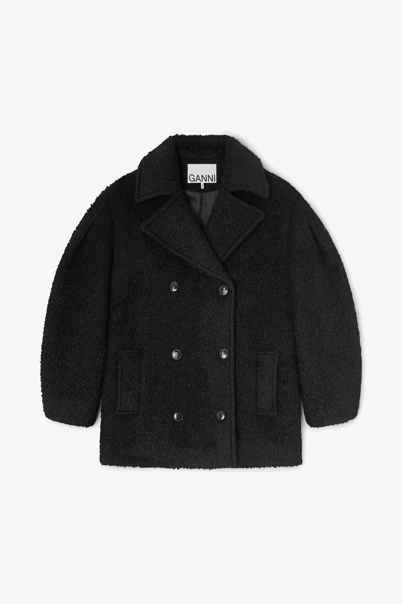 Boucle Midi Coat | Black