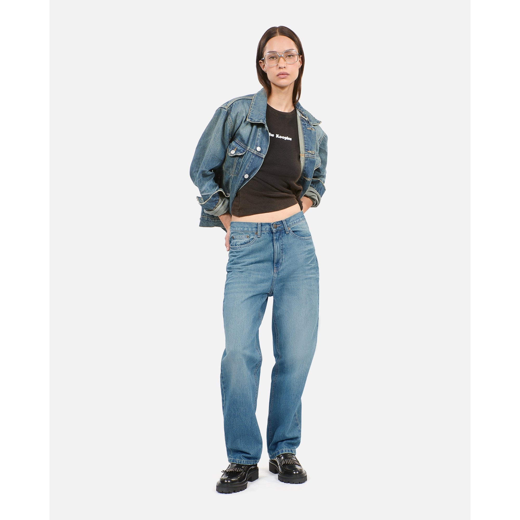 Boyfriend Bleu Jeans | Women | Medium Blue