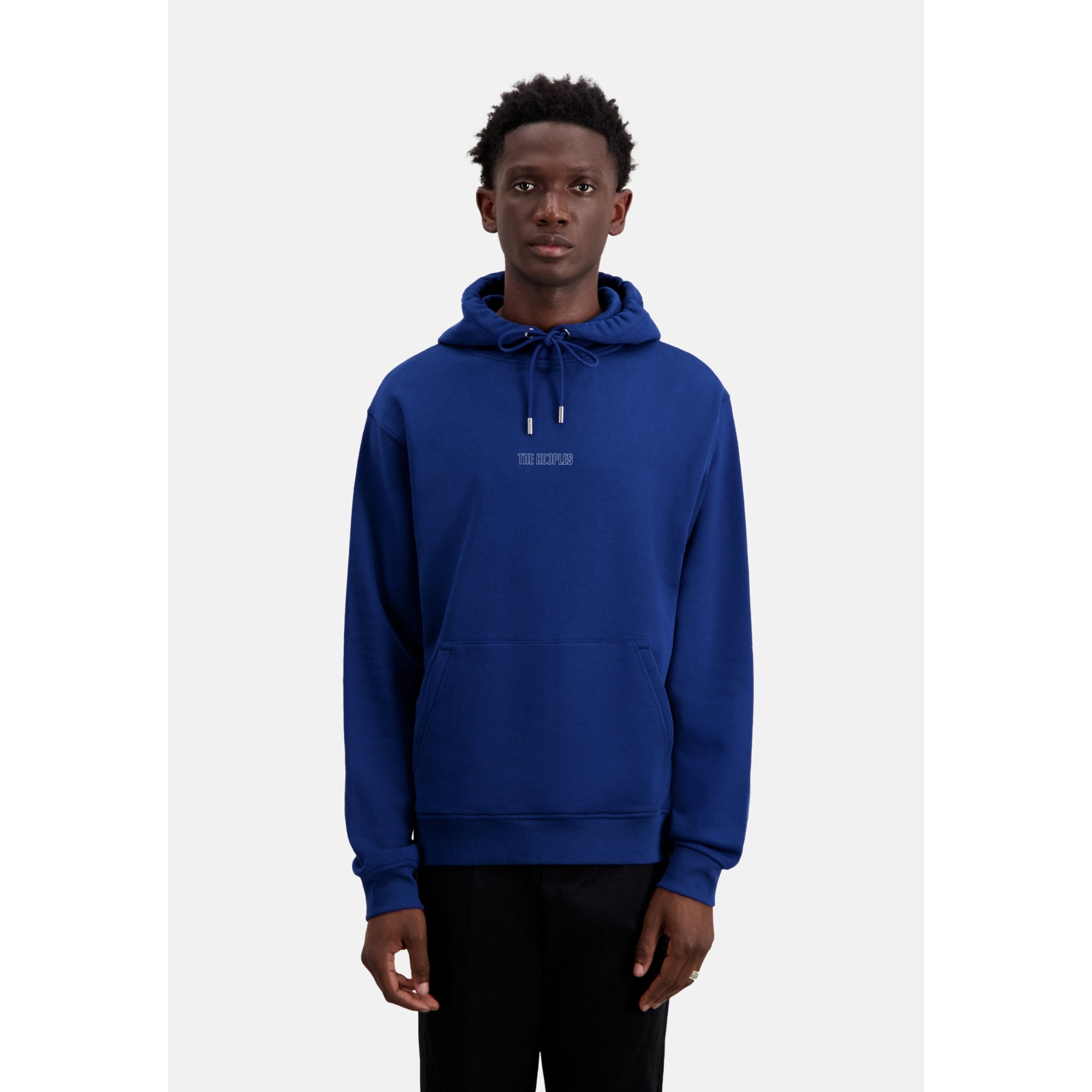 Bright Logo Hoodie | Men | Royal Blue x Dark Navy