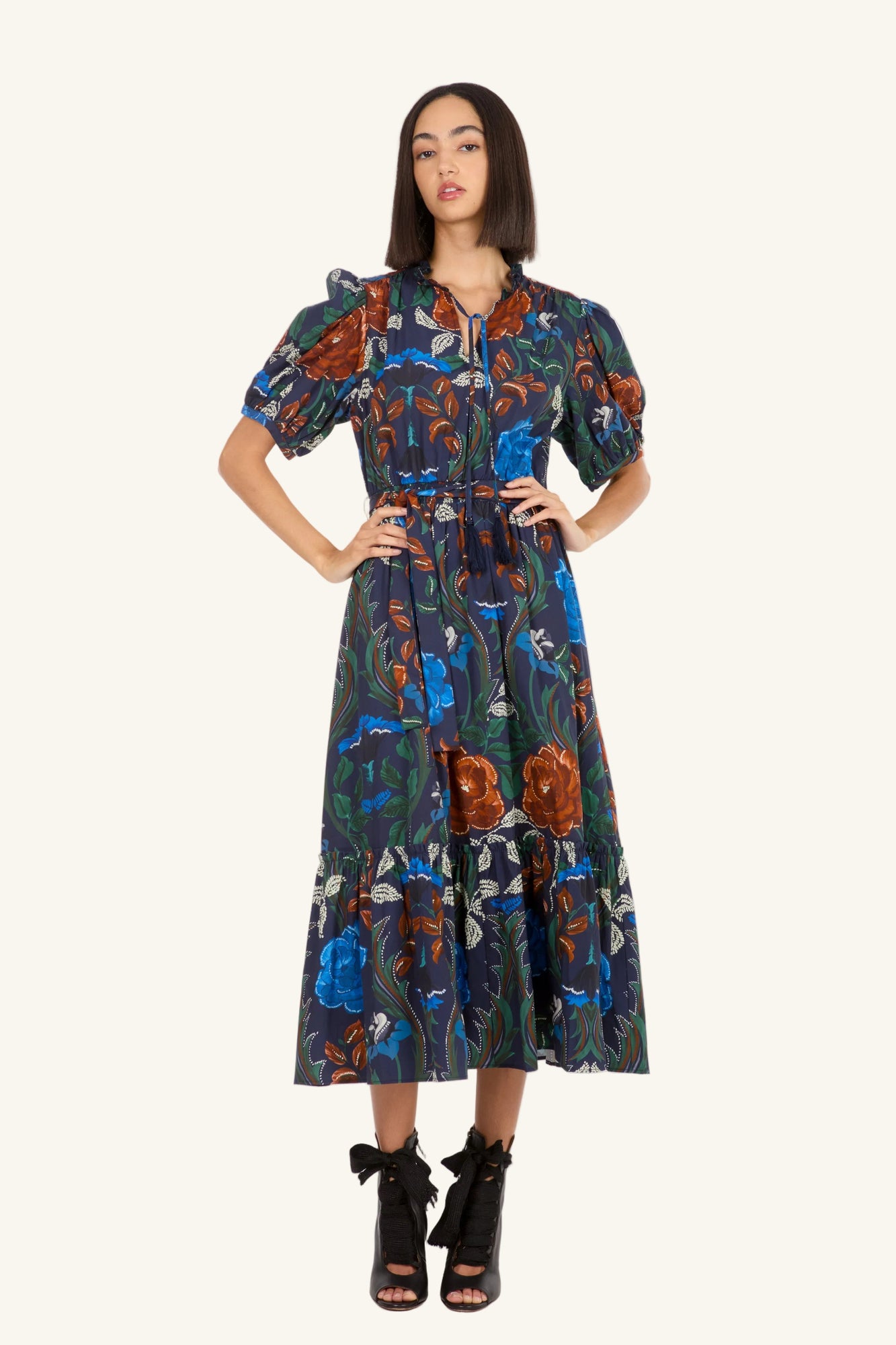 Britt Dress | Mixed Foliage