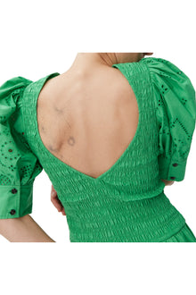 Broderie Anglaise Midi Dress | Kelly Green