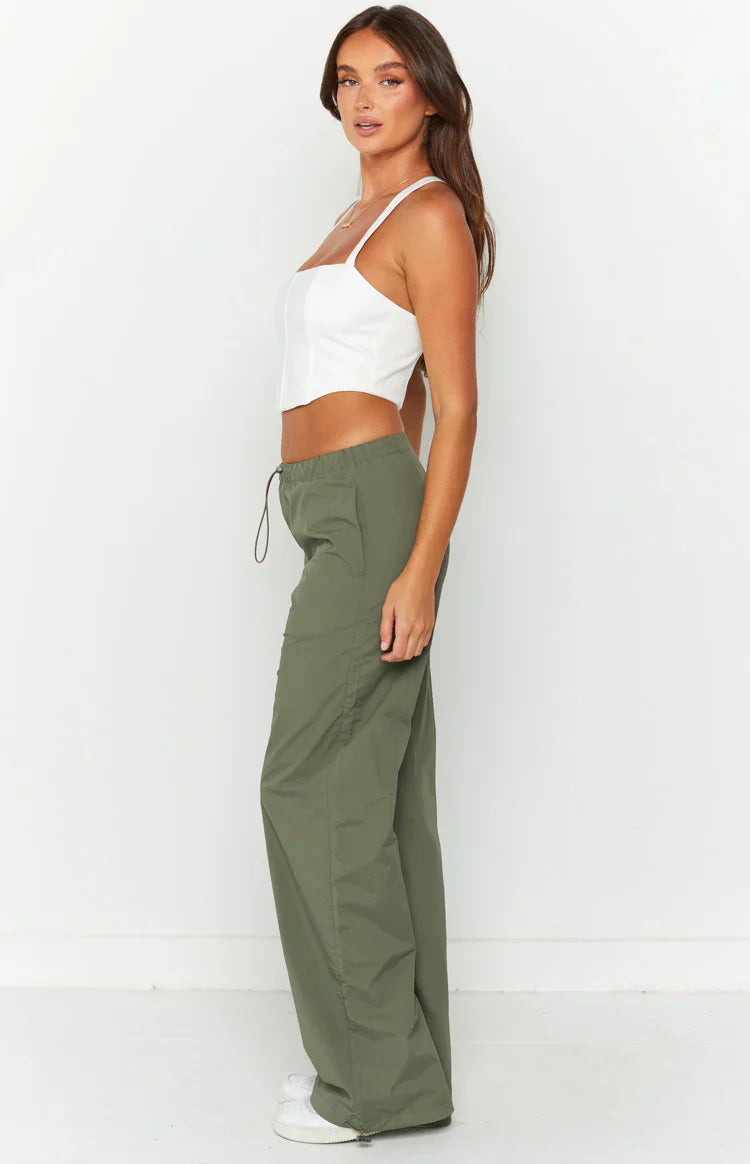 Bronx Drawcord Cargo Pants | Khaki