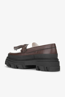 Brown Cleated Loafers | Chocolate Fondant/Egret