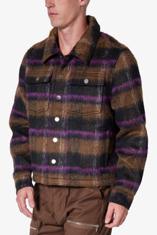 Brushed Flannel Jacket | Brown