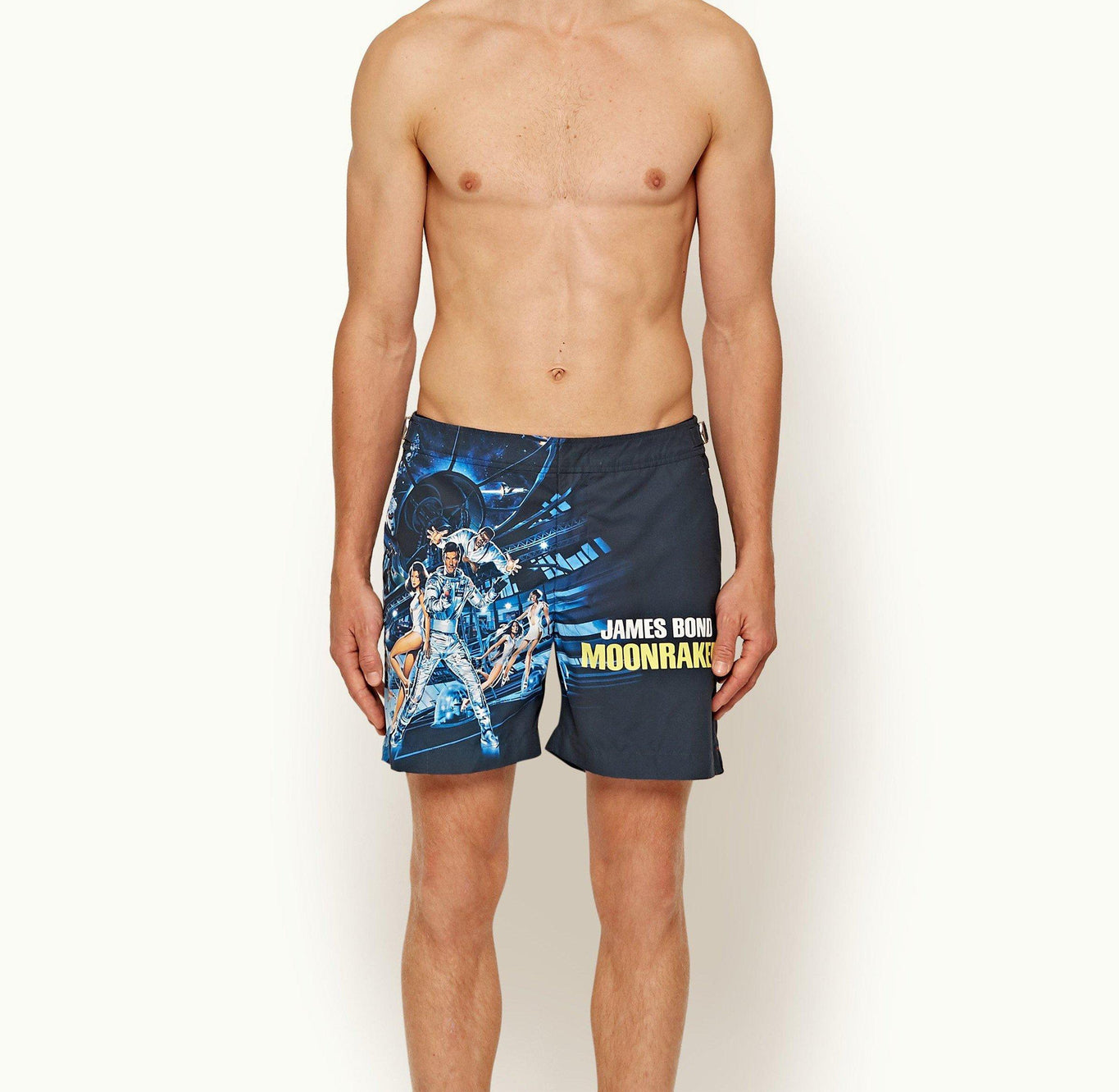 Bulldog 007 Mid Length Swim Shorts | Moonraker