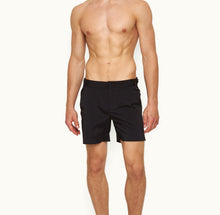 Bulldog Bonded Bonded Panel Mid-Length Swim Shorts | Black