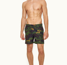 Bulldog Fantasy Floral Mid-Length Swim Shorts | Night Iris