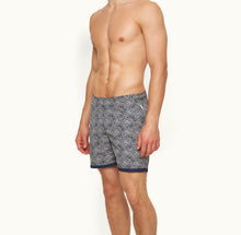 Bulldog Floral Mid-Length Swim Shorts | Midnight Navy