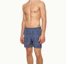 Bulldog Geometric Tile Mid-Length Swim Shorts | Tidal