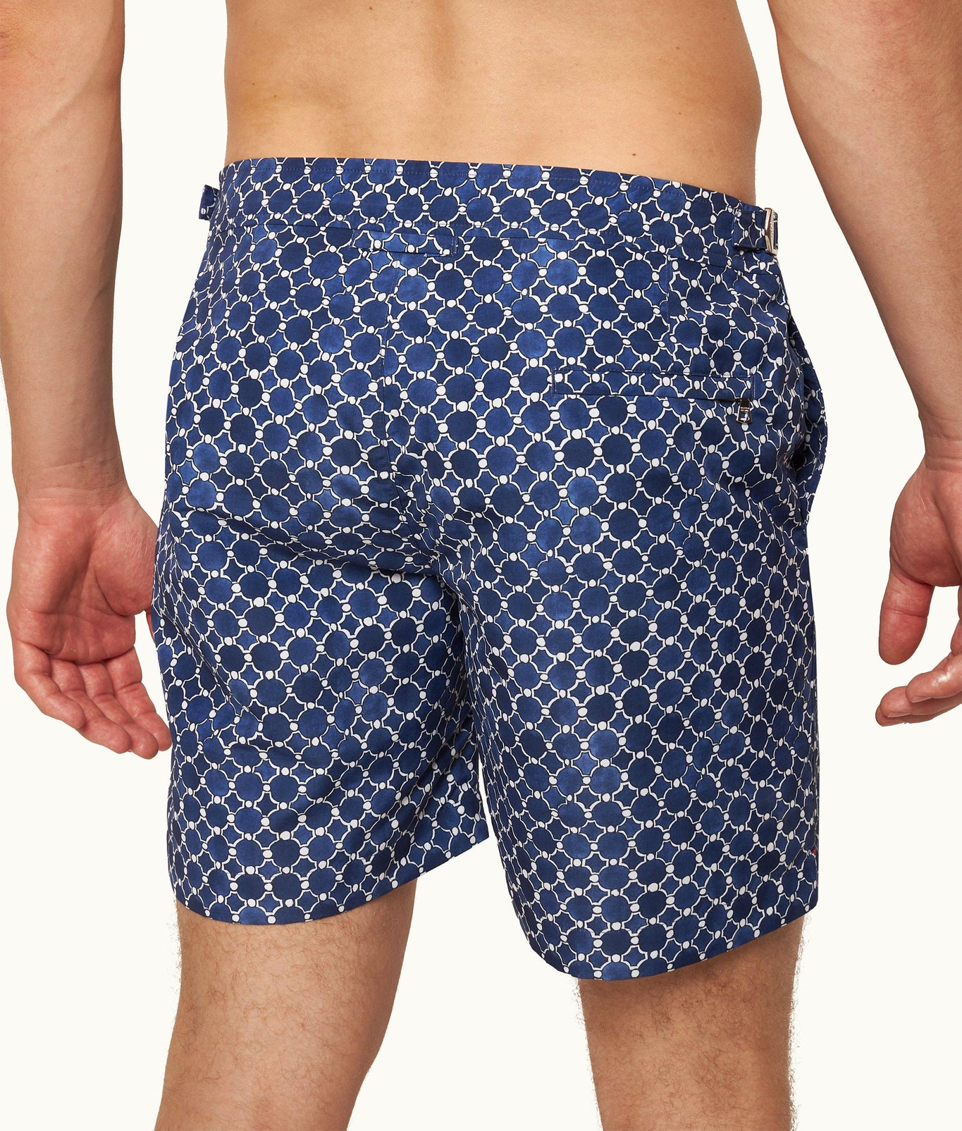 Bulldog Geometric Tile Mid-Length Swim Shorts | Tidal