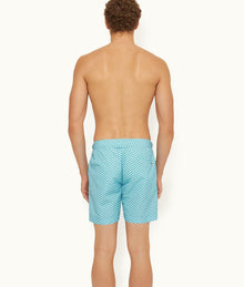 Bulldog Gyre Mid-Length Swim Shorts | Crystal Sea