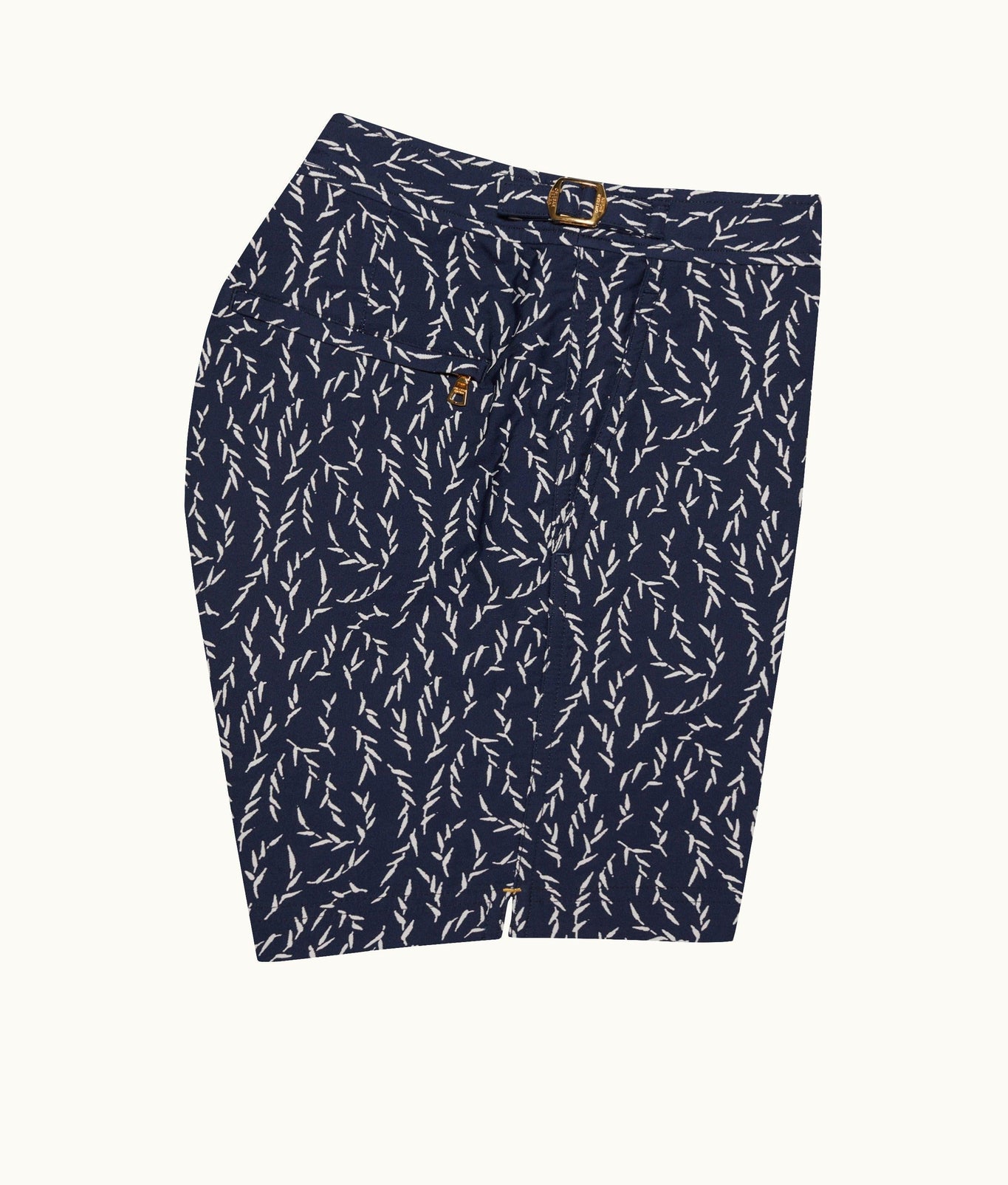 Bulldog Jacquard Sedge Jacquard Mid-Length Swim Shorts | Night Iris