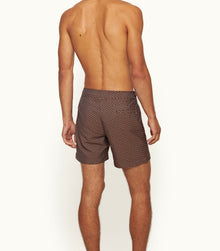 Bulldog Mid-Length Origami Jacquard Swim Shorts | Canela