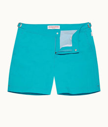 Bulldog Mid-Length Swim Shorts | Crystal Sea