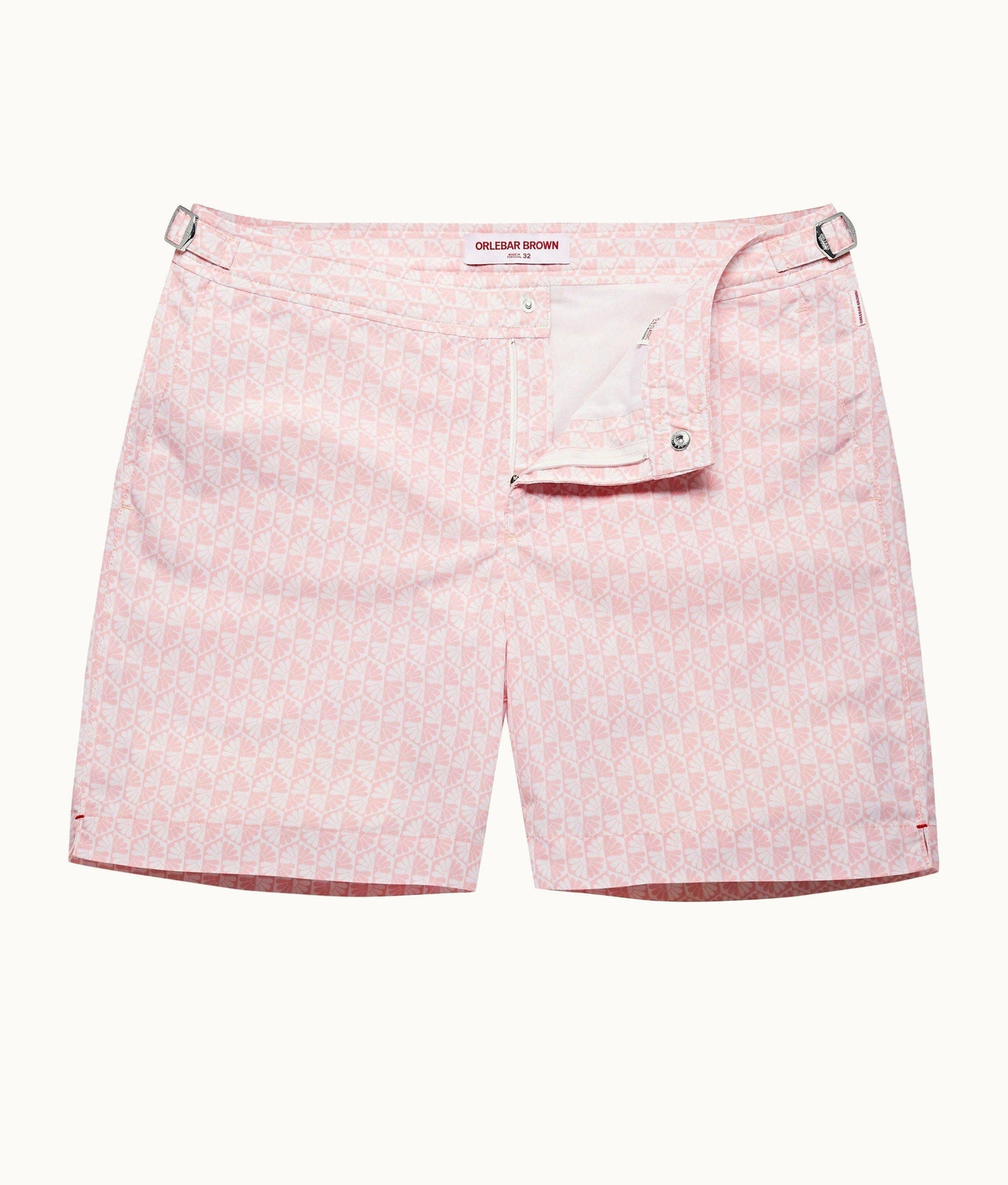Bulldog Otaru Mid-Length Swim Shorts | Pink/White