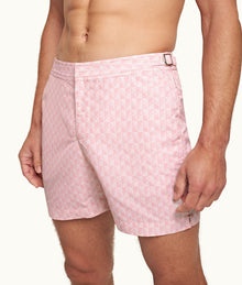 Bulldog Otaru Mid-Length Swim Shorts | Pink/White