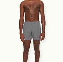 Bulldog Pax Print Mid-Length Swim Shorts | Night Iris