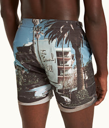 Bulldog Photographic Print Mid-Length Swim Shorts | Beverly Hills