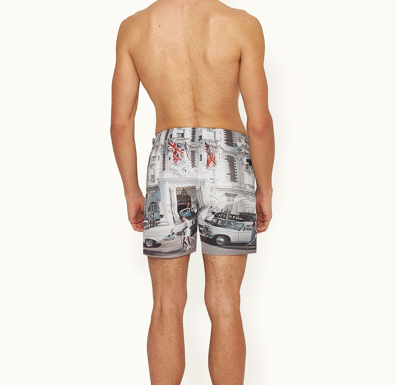 Bulldog Photographic Print Mid-Length Swim Shorts | Carlton Cannes
