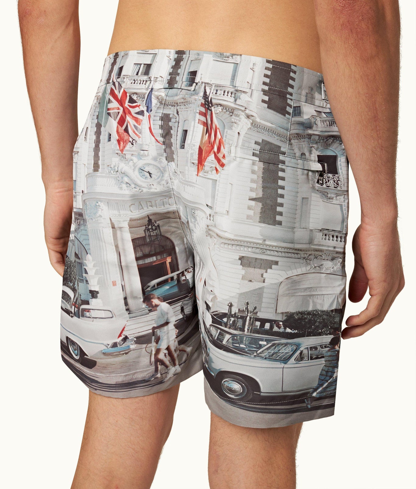 Bulldog Photographic Print Mid-Length Swim Shorts | Carlton Cannes