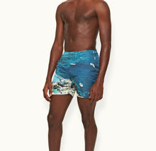 Bulldog Photographic Print Mid-Length Swim Shorts | Seaside Swimming