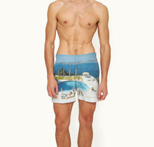 Bulldog Photographic Print Mid-Length Swim Shorts Woven | Pacifico