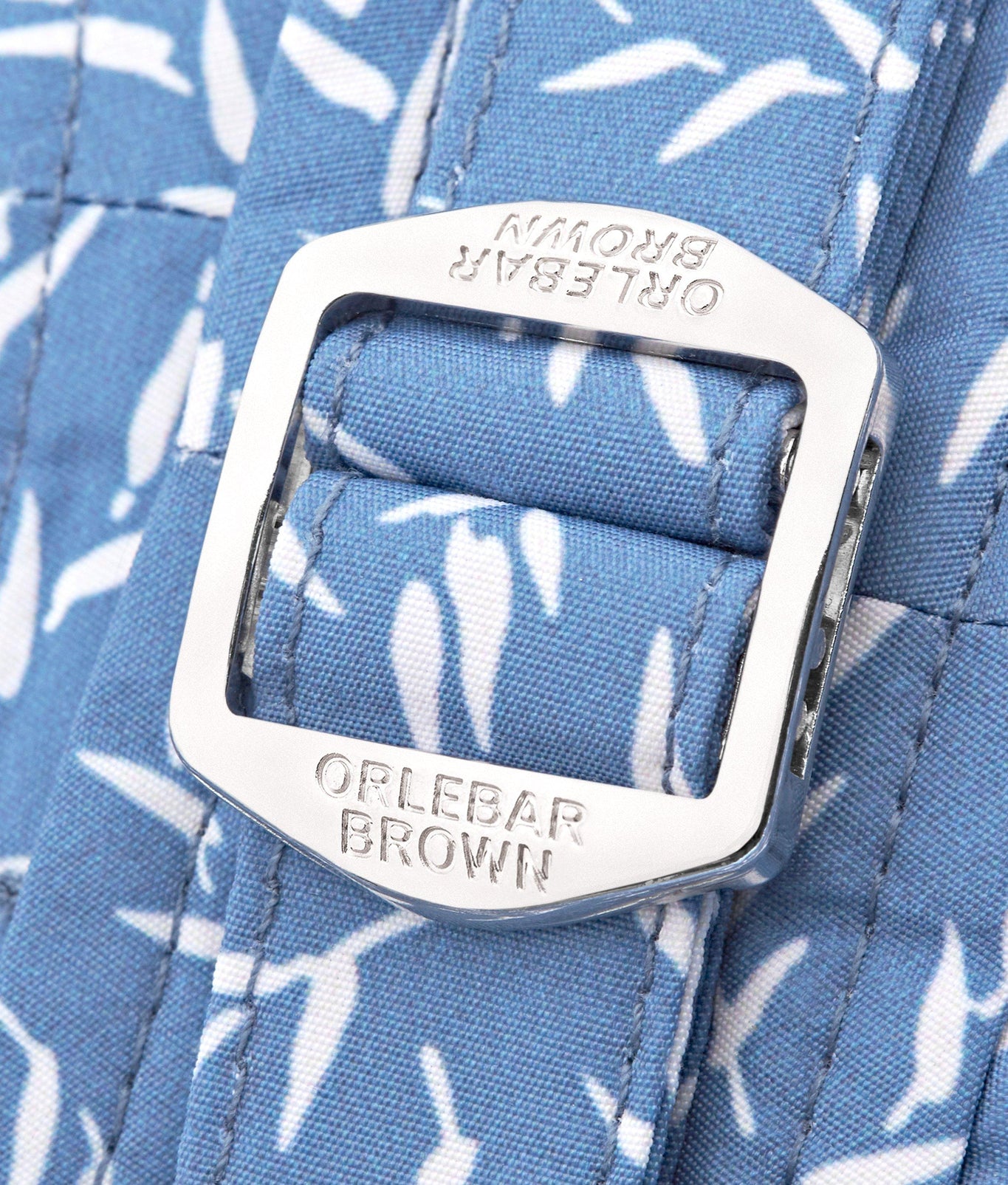 Bulldog Sedge Print Mid-Length Swim Shorts | Springfield Blue