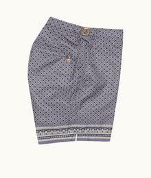 Bulldog Solmio Print Mid-Length Swim Shorts | Taro