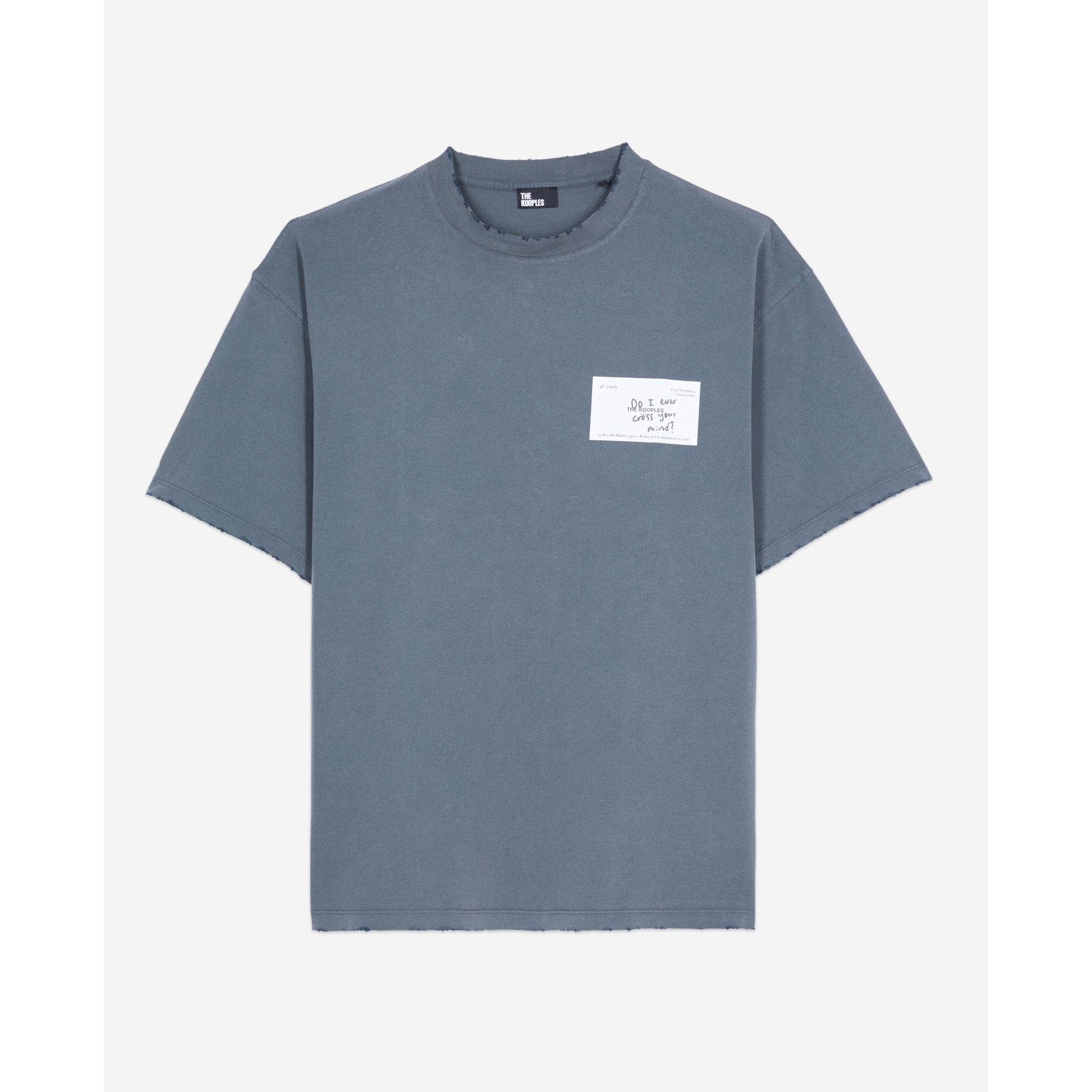 Business Card Serigraphy T-Shirt | Men | Dark Blue