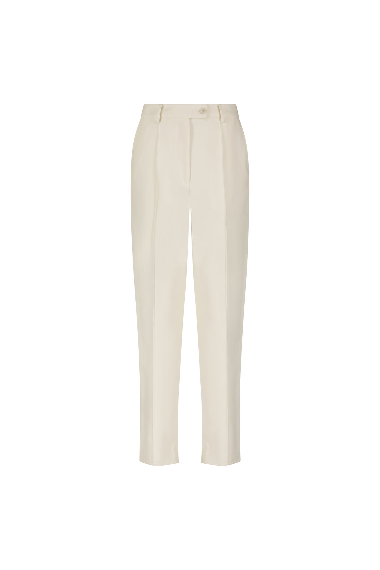 Slim Straight Pant | Cream