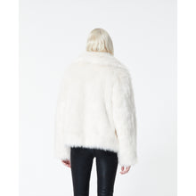 Buttoned Faux Fur Coat | Women | Ecru